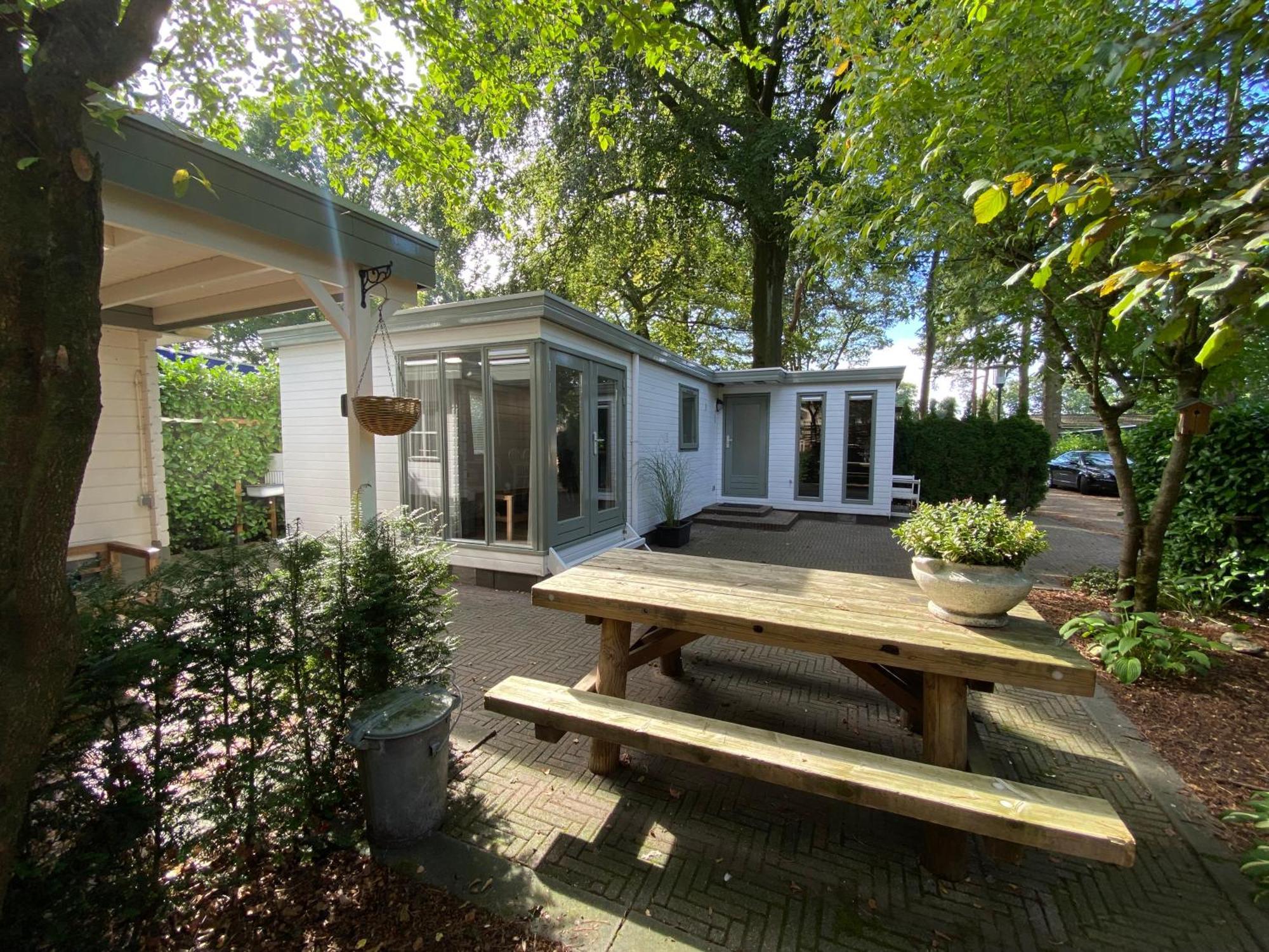 Sfeervol Boschalet 5 Persoons Met Sauna Voorthuizen Exterior photo